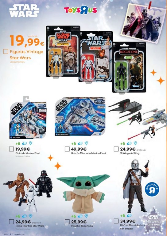 Artículos Star Wars del catálogo de navidad 2021 de Toys”R”Us - STARWARSEROS